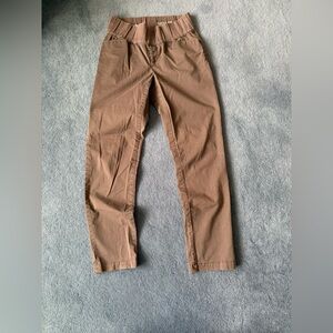 GAP Maternity straight leg brown pull-on pants size 4